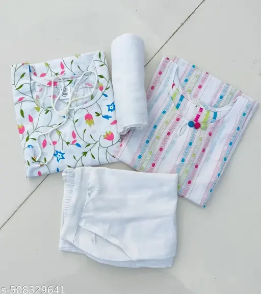 Woman's Printed Pure Cotton kurta pant set  Woman's Printed Pure Cotton kurta pant set