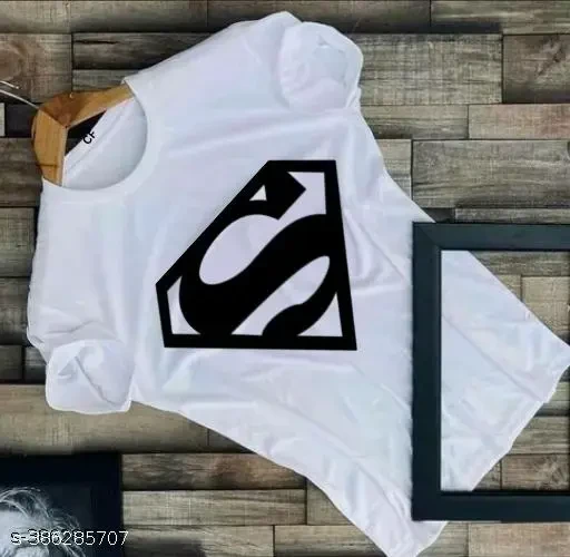 Trendy Round Neck White Tshirt For Men Women & Boys