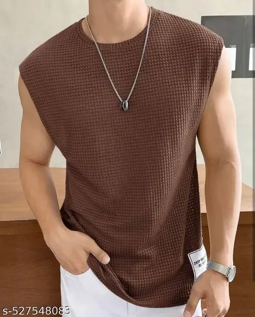 Latest good looking best fabric vest t shirt
